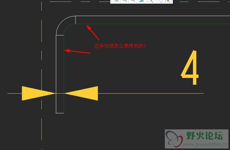 工程图有一边的边线是绿色的.jpg