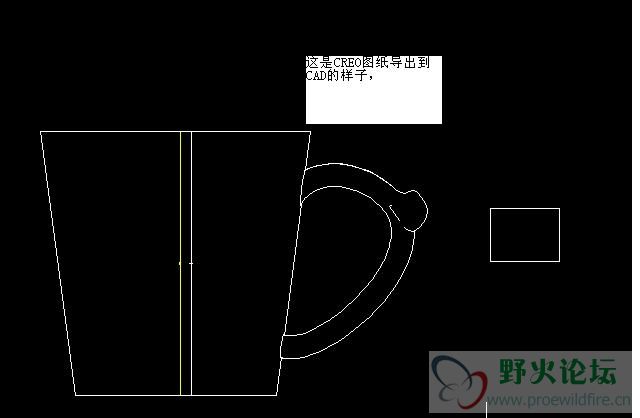 导出到CAD后