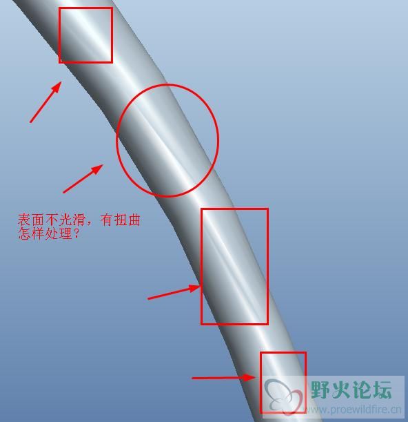 混合扫描有扭曲面