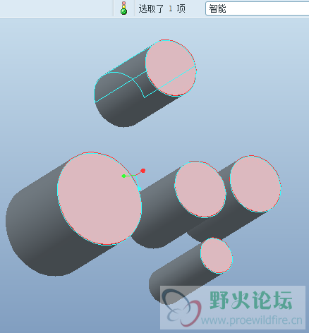 一起拉伸的圆柱