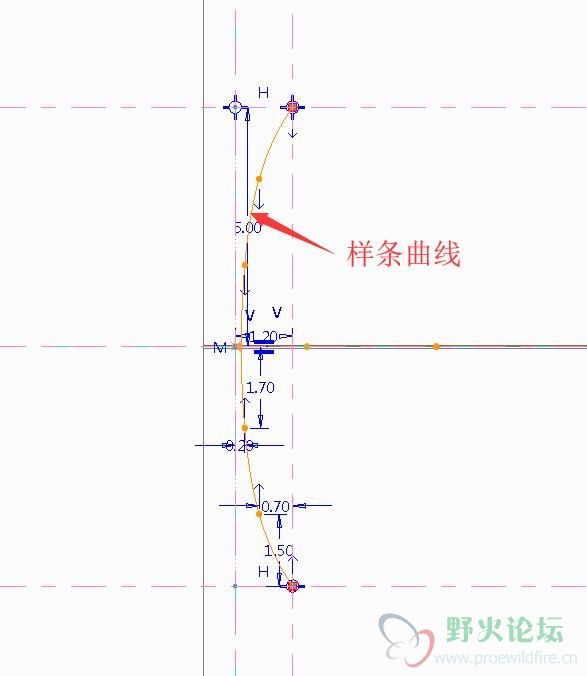 截面样条曲线