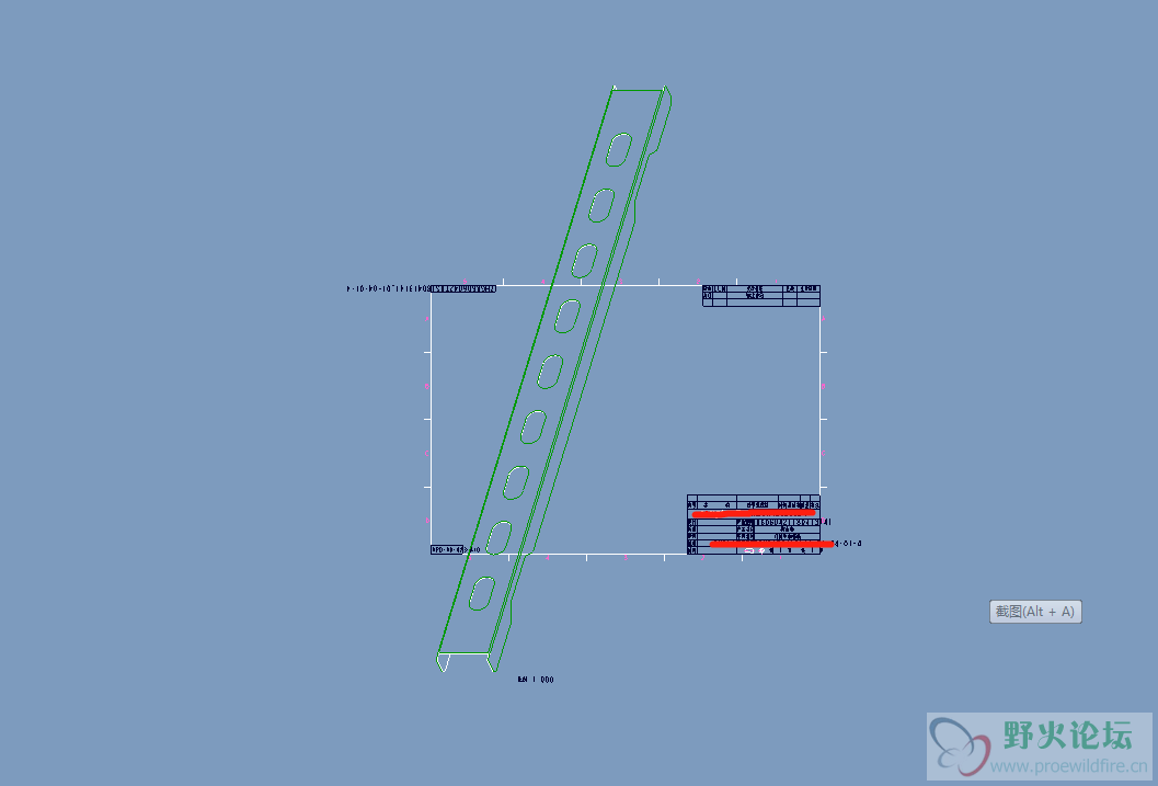 proe导入工程图，模型显示过大.png