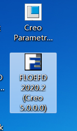 使用时需要打开EDF软件图标，会自动链接到creo5.0