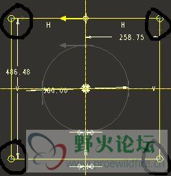 定义方形截面时，把四个定点均设为混合定点，起始点设在如图位置