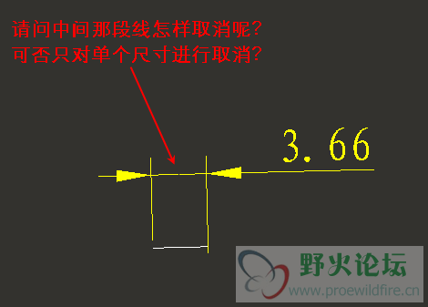 关于标注部分中的线条取消（有图）.png