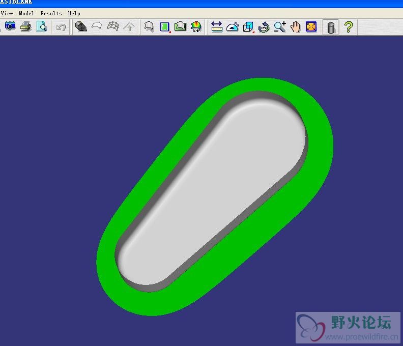 接着用FASTBLANK做展平