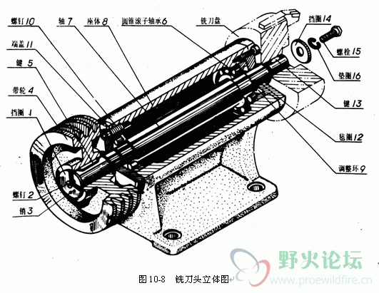 装配环境的3D的剖视图