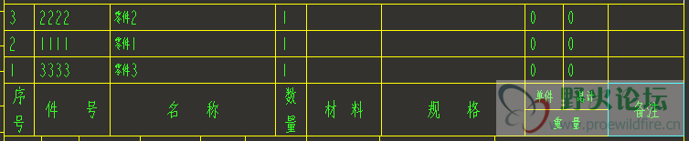 修改顺序后的明细表